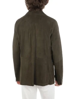 Proleather | Giacca Uomo 2 Bottoni in Pelle Scamosciata>Uomo Blazer E Giacche
