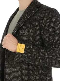 Tagliatore | Cappotto Uomo Spigato in Lana><noscript><img width=