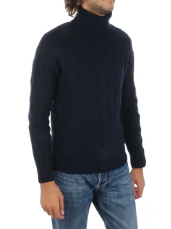 Tagliatore | Dolcevita Uomo a Treccia>Uomo Maglie