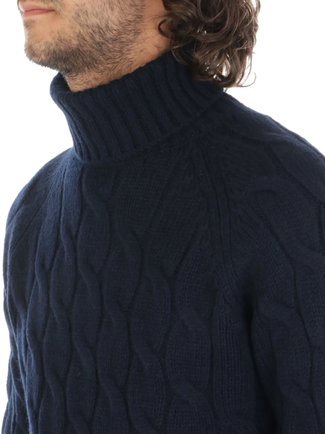 Tagliatore | Dolcevita Uomo a Treccia>Uomo Maglie