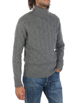 Tagliatore | Dolcevita Uomo a Treccia>Uomo Maglie