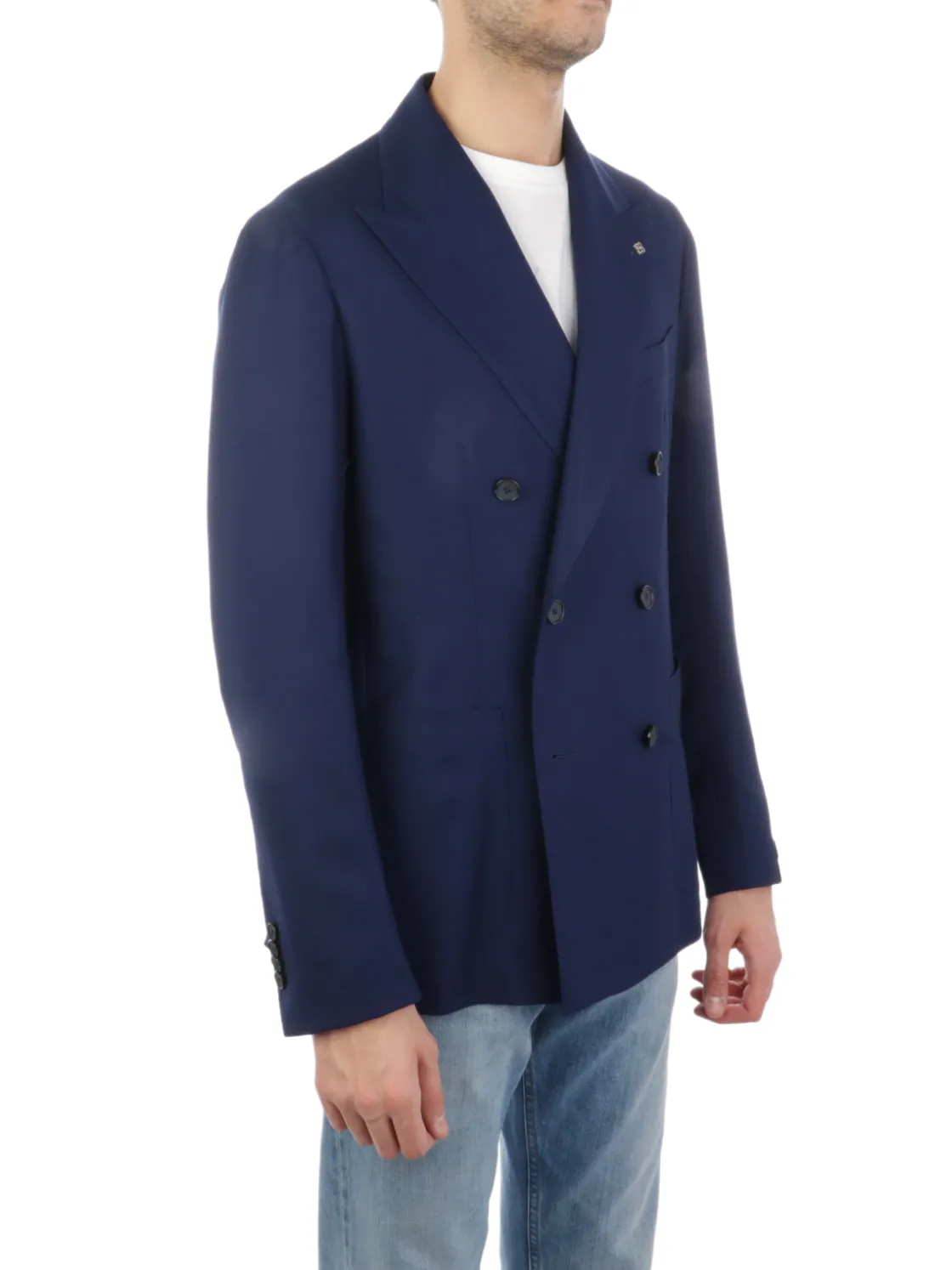 Tagliatore | Giacca Doppiopetto Uomo in Lana Stretch>Uomo Blazer E Giacche