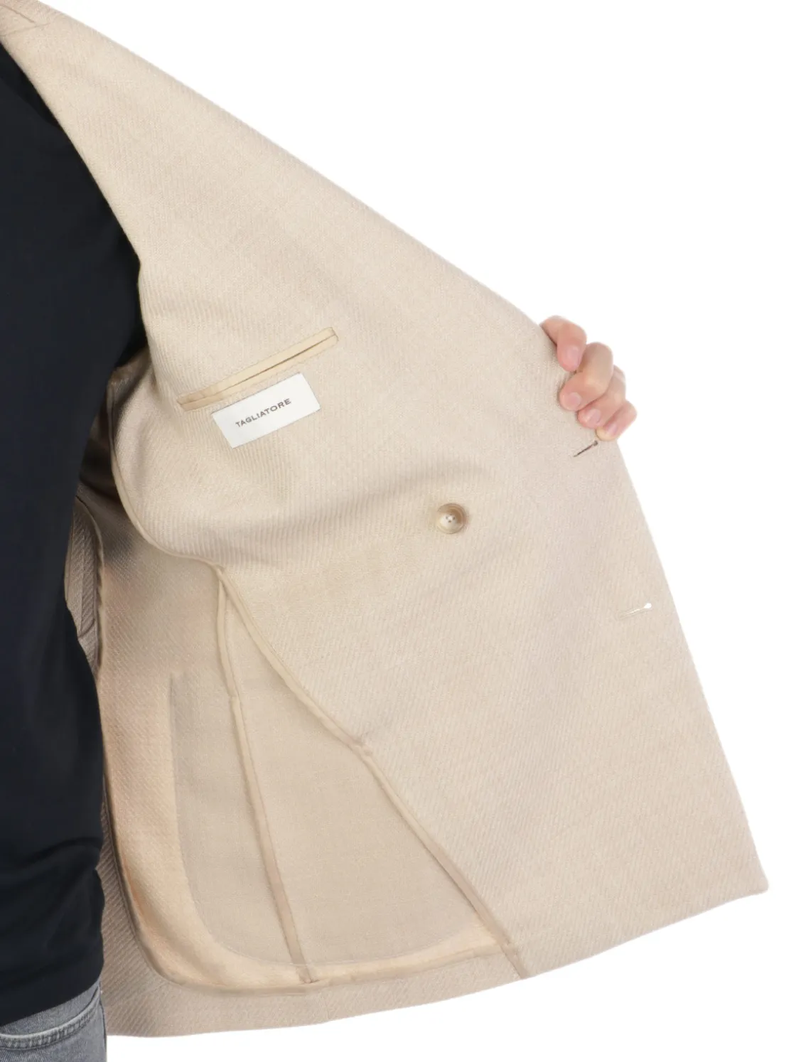 Tagliatore | Giacca Doppiopetto Uomo in Lana e Cotone>Uomo Blazer E Giacche