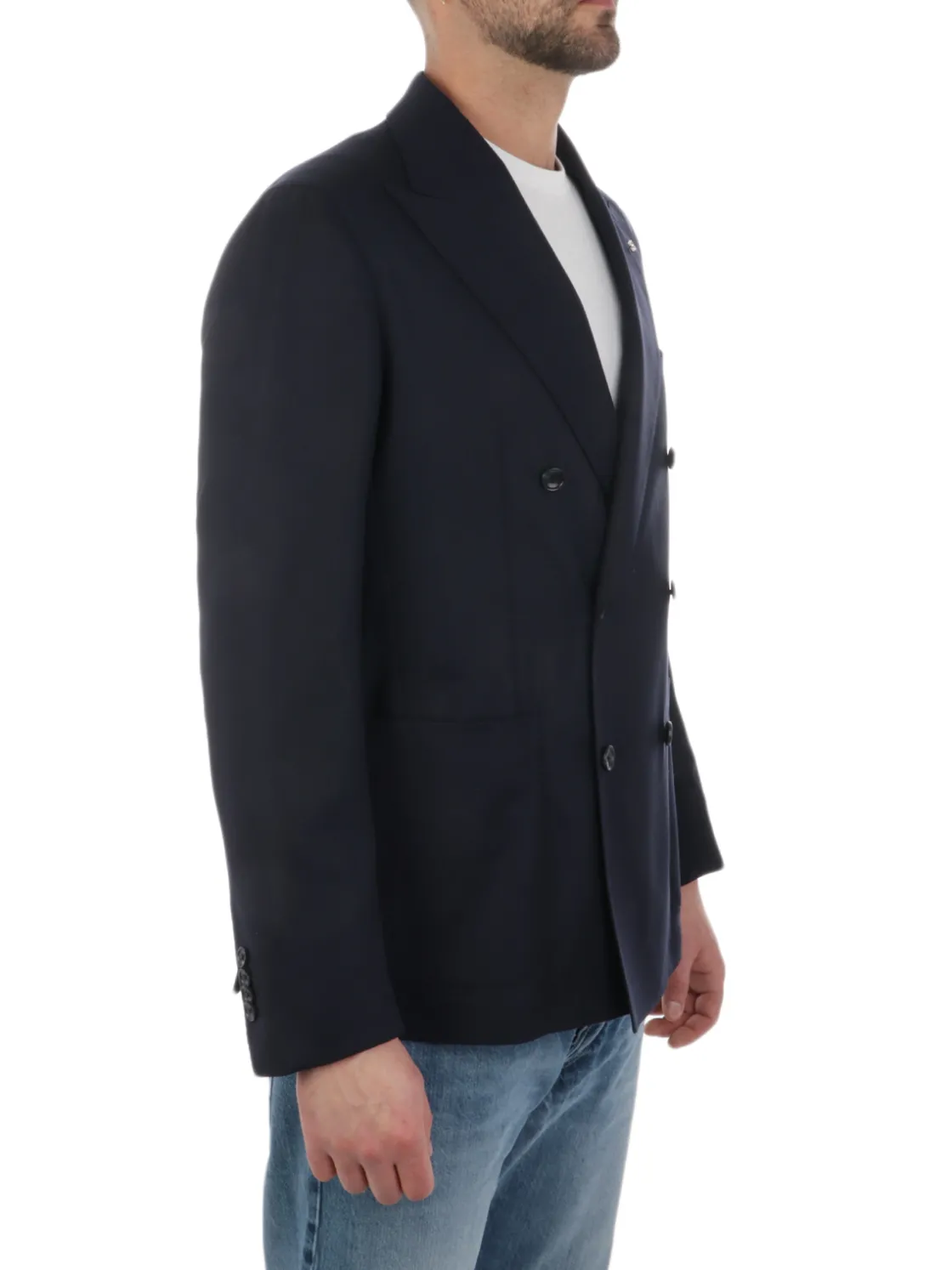 Tagliatore | Giacca Doppiopetto Uomo in Lana Vergine Stretch>Uomo Blazer E Giacche