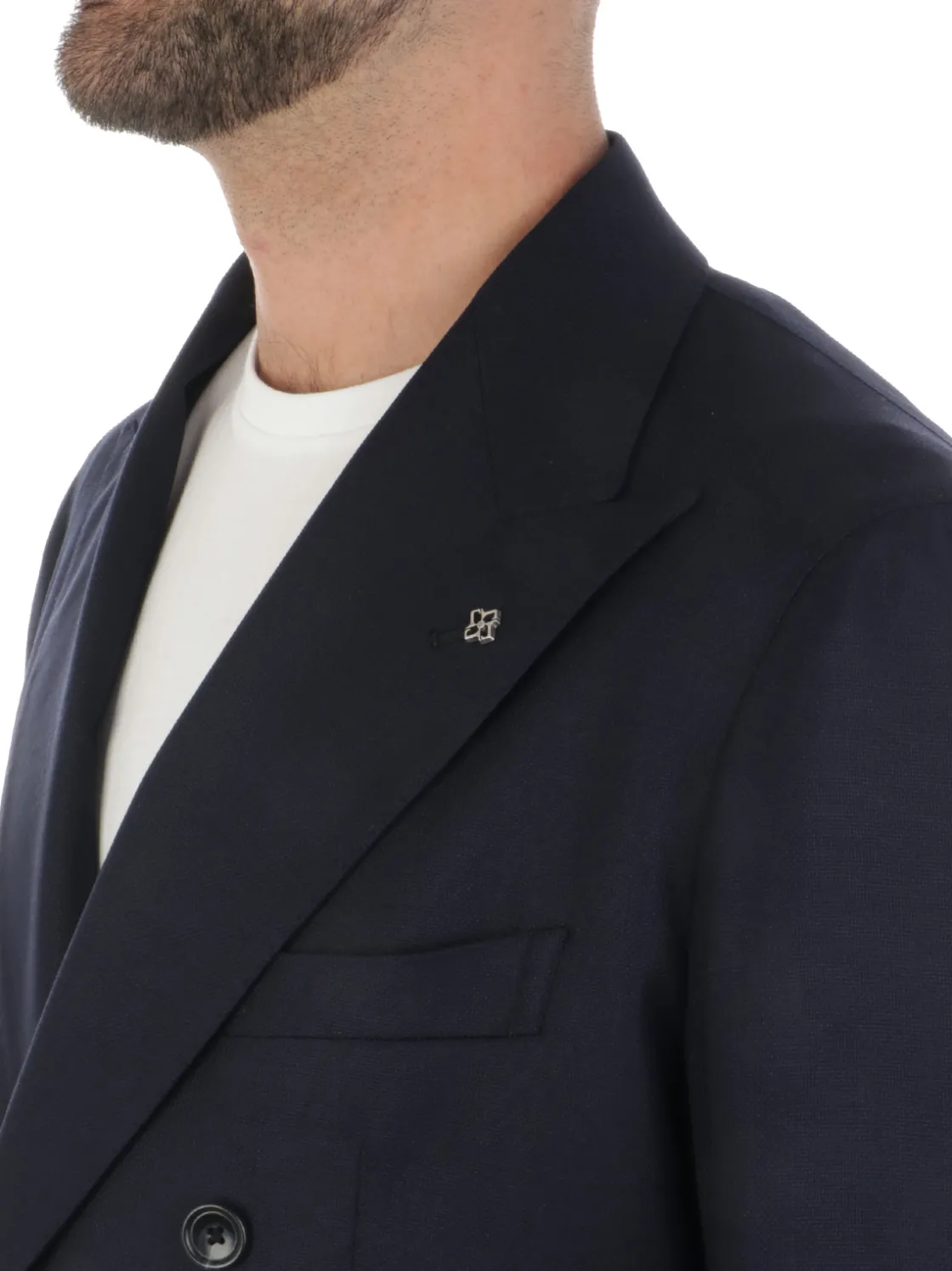 Tagliatore | Giacca Doppiopetto Uomo in Lana Vergine Stretch>Uomo Blazer E Giacche