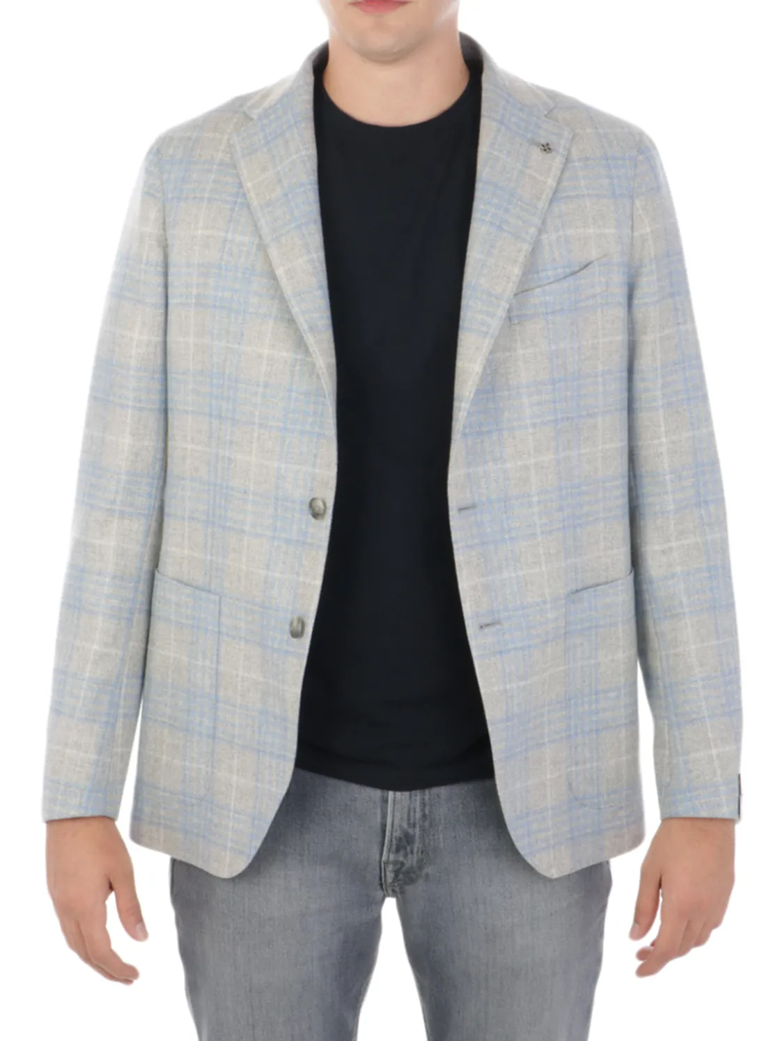 Tagliatore | Giacca Uomo Finestrata in Lana e Cashmere>Uomo Blazer E Giacche