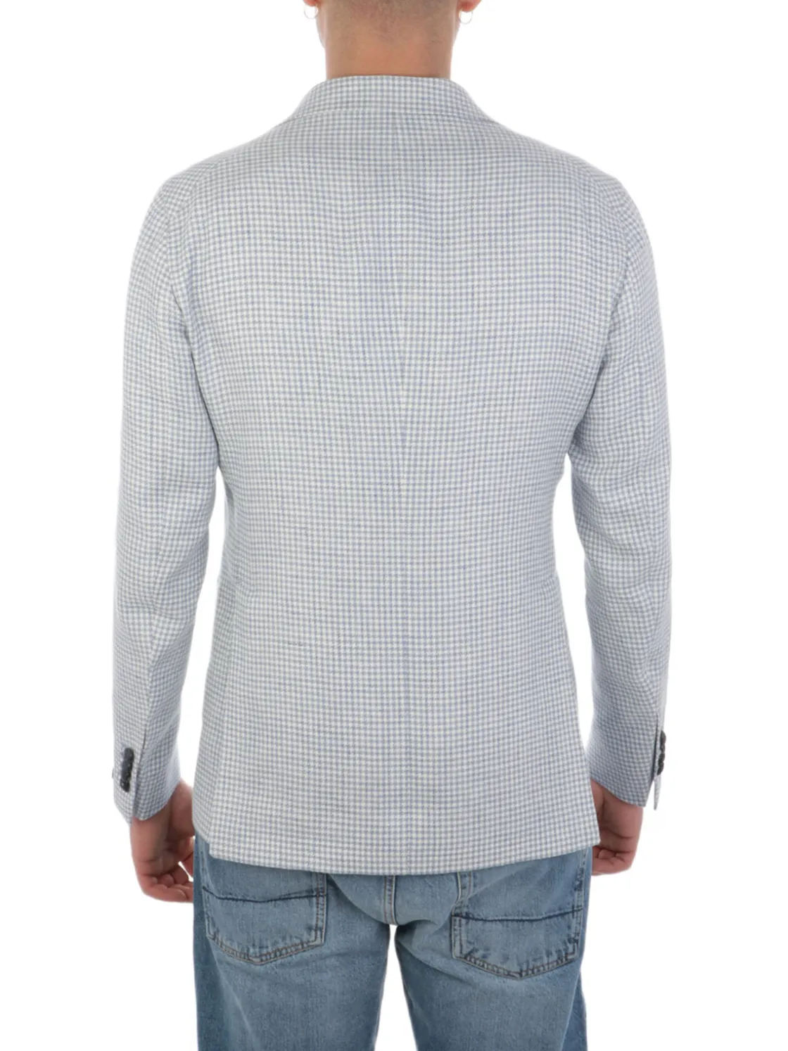 Tagliatore | Giacca Uomo in Lino Pied de Poule>Uomo Blazer E Giacche