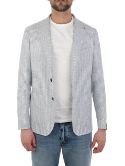 Tagliatore | Giacca Uomo in Lino Pied de Poule><noscript><img width=