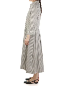 Tanzine | Abito Chemisier Donna in Popeline a Righe>Donna Abiti