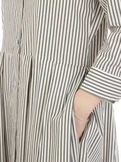 Tanzine | Abito Chemisier Donna in Popeline a Righe><noscript><img width=
