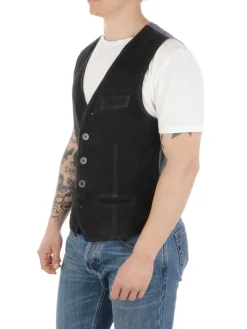 The Jack Leathers | Gilet Uomo in Suede Lorry><noscript><img width=