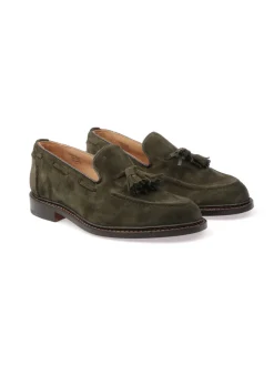 Tricker's | Mocassini in Suede Elton con Nappine>Uomo Mocassini