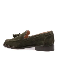 Tricker's | Mocassini in Suede Elton con Nappine>Uomo Mocassini