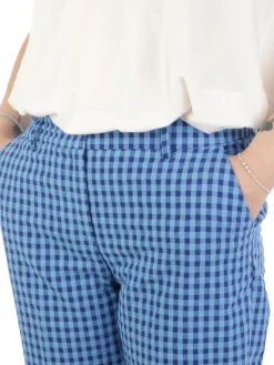 Via Masini 80 | Pantaloni Donna Vichy in Cotone><noscript><img width=