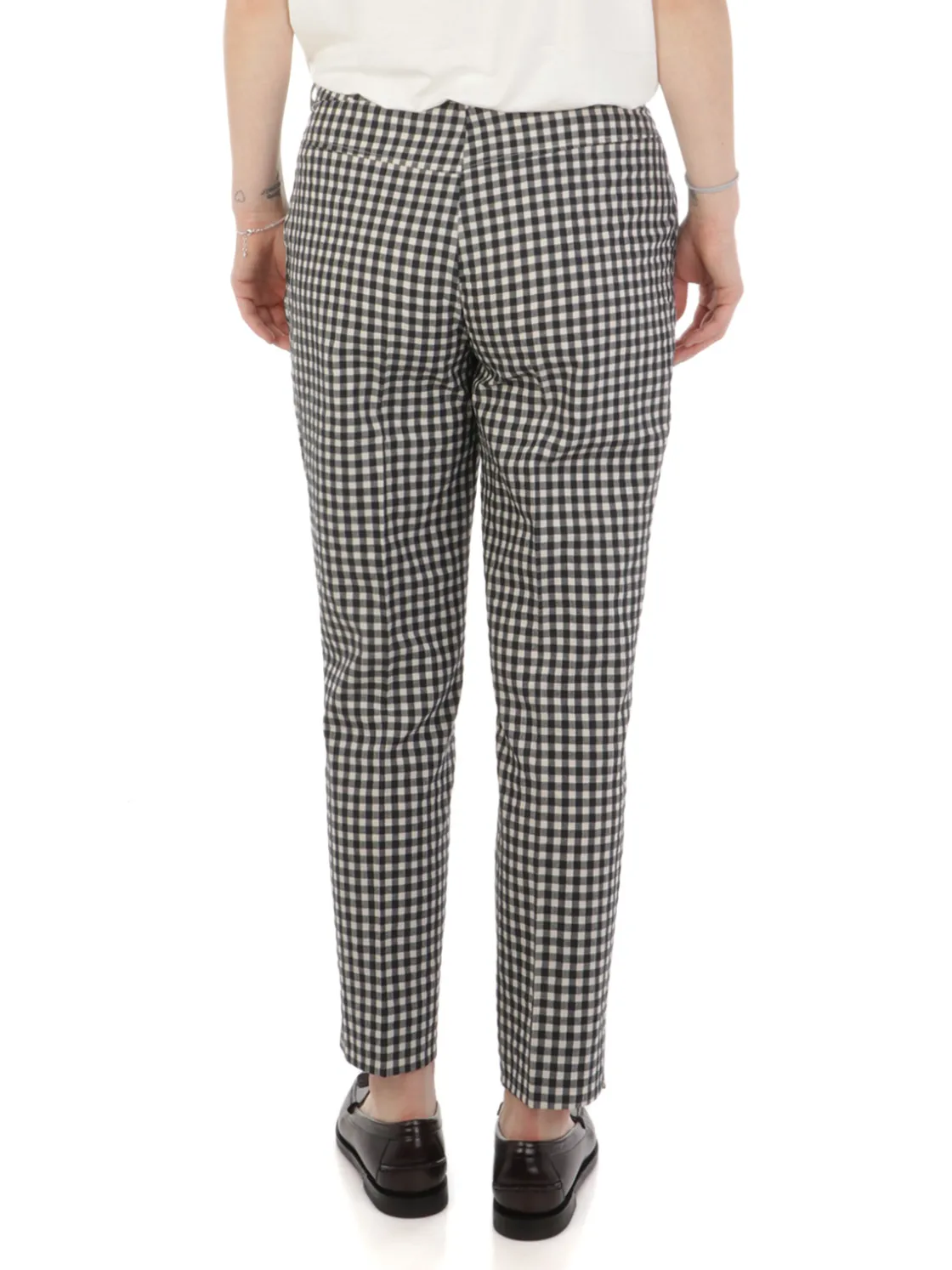 Via Masini 80 | Pantaloni Donna Vichy in Cotone>Donna Pantaloni