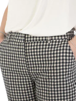 Via Masini 80 | Pantaloni Donna Vichy in Cotone><noscript><img width=