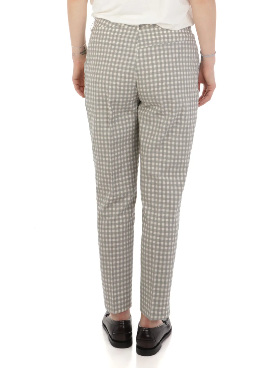 Via Masini 80 | Pantaloni Donna Vichy in Cotone>Donna Pantaloni