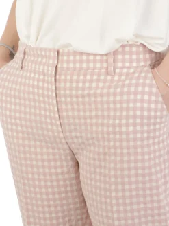 Via Masini 80 | Pantaloni Donna Vichy in Cotone><noscript><img width=