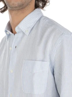Woolrich | Camicia Uomo in Lino e Cotone>Uomo Camicie