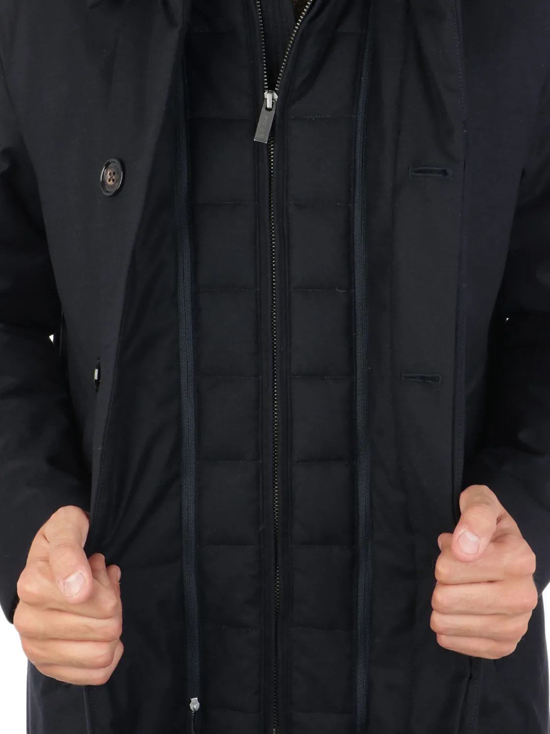 Woolrich | Cappotto Uomo Luxe in Lana e Seta>Uomo Cappotti E Trench