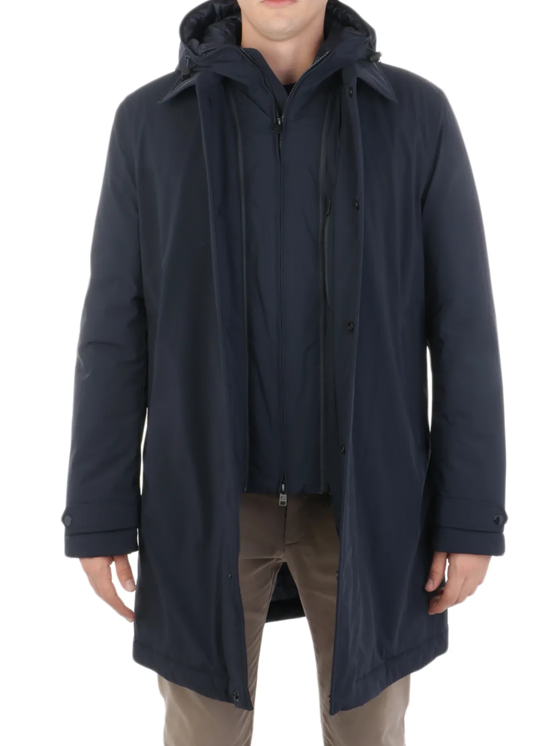 Woolrich | Cappotto Uomo Stretch Carcoat>Uomo Giubbotti E Piumini