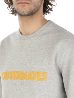 Woolrich | Felpa Uomo Outermates in Cotone>Uomo Felpe