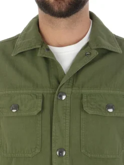 Woolrich | Overshirt Uomo Cotton Hemp><noscript><img data-lazyloaded=
