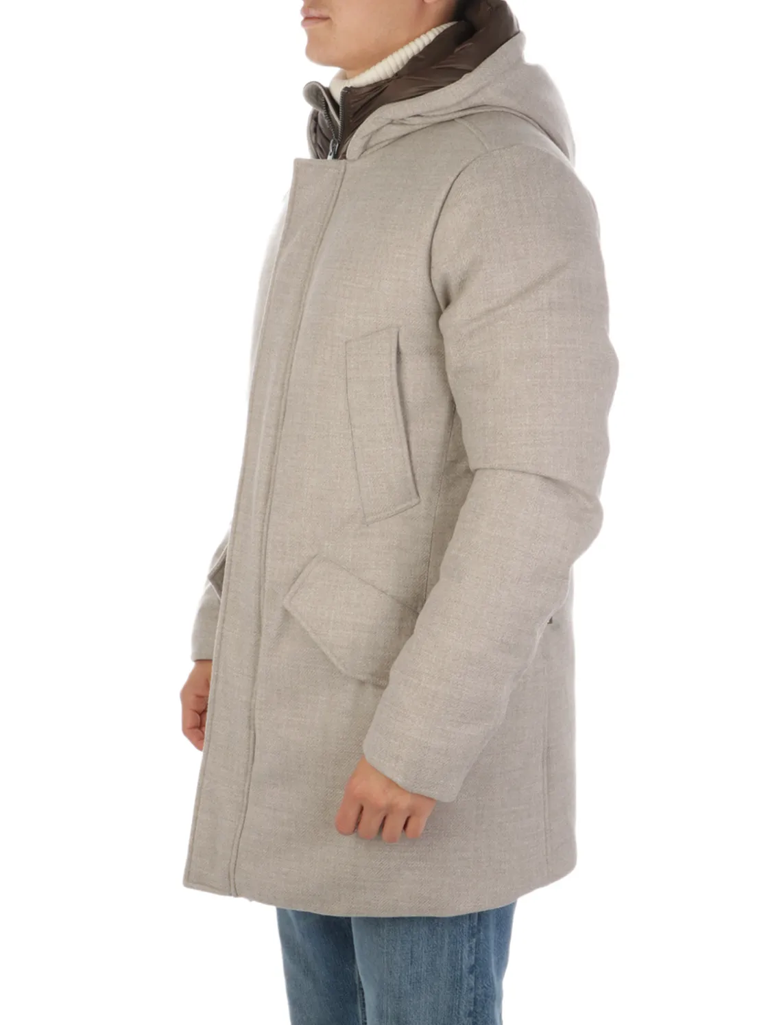 Woolrich | Parka Uomo in Lana Loro Piana>Uomo Giubbotti E Piumini