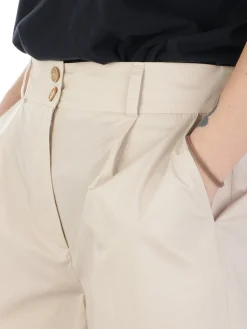 Woolrich | Shorts Donna in Poplin di Cotone><noscript><img width=
